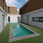 maison piscine projet 3d